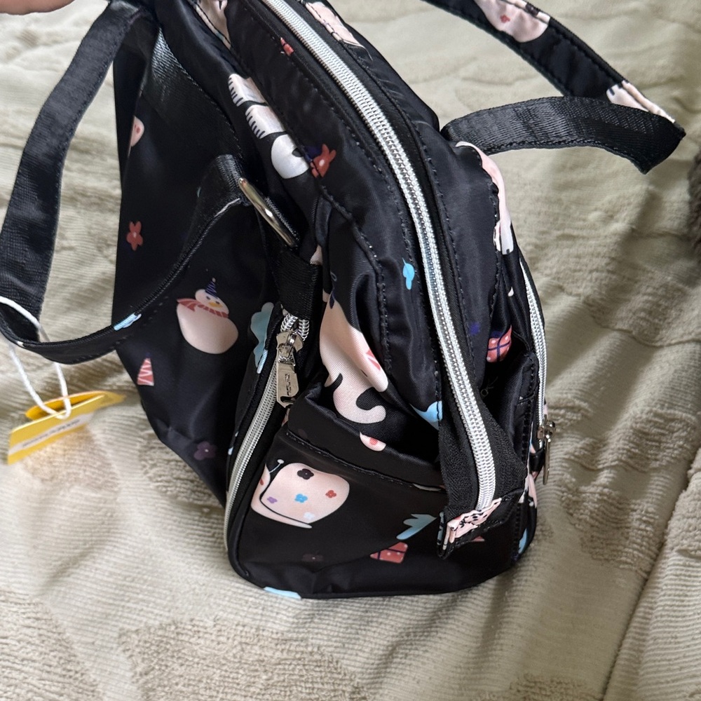 NWT Black Sonarin diaper bag bottle storage bag moms baby travel bag boy girl - Picture 5 of 11